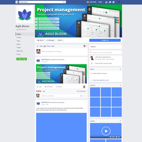 Facebook cover for Management