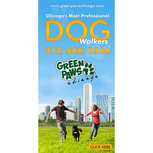 banner ad for Green Paws Chicago
