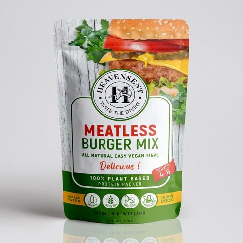 Meatless Pouches for Vegan Food Packing