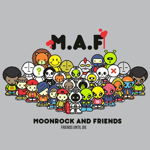 Character mascot for MAF Skate Shop