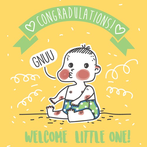 a baby card