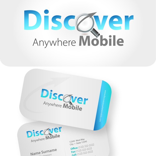 New logo and business card wanted for Discover Anywhere Mobile