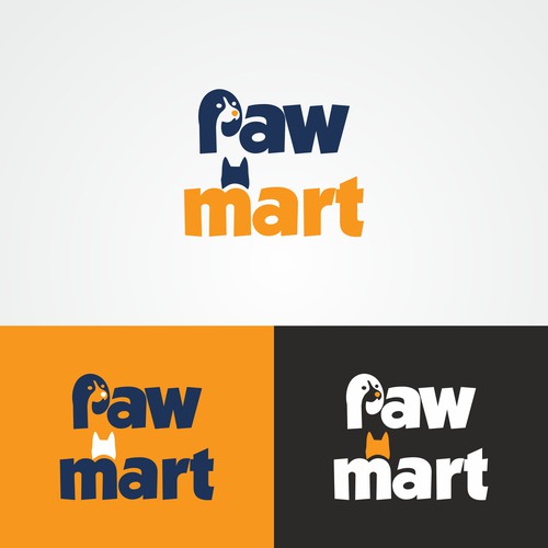 Bold yet Fun loving logo for Paw mart