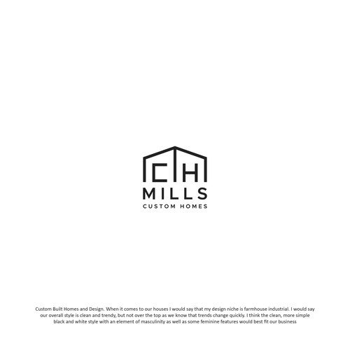 Logo concept for Mills Custom Homes