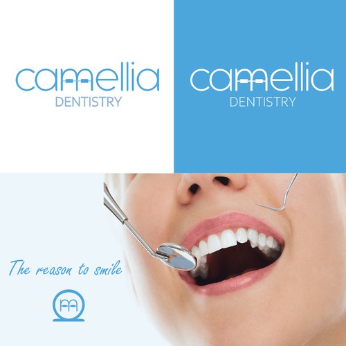 Camellia Dentistry logo proposal
