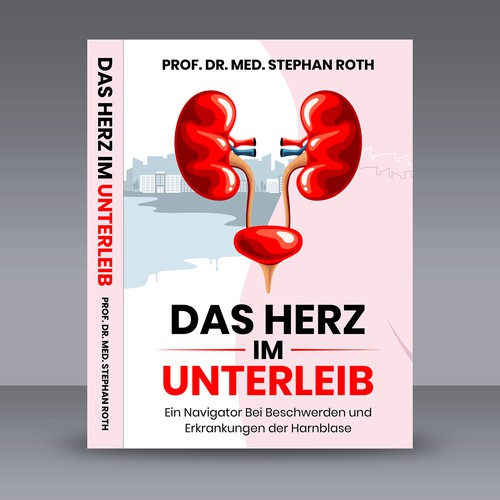 Book cover design for Das Herz im Unterleib