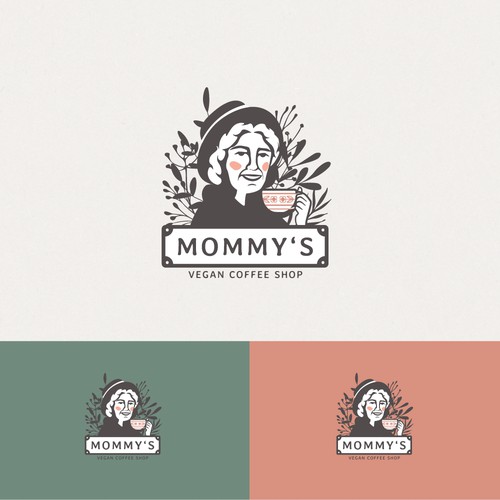 Logo design for a vegan coffee shop