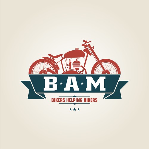Retro logo concept for BAM