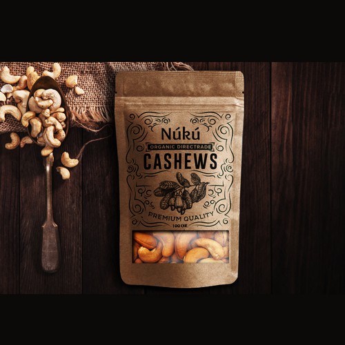 Organic Cashews Labeldesign