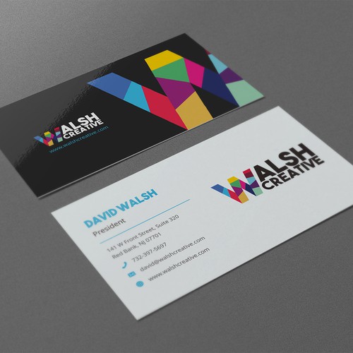 Clean and modern business card design