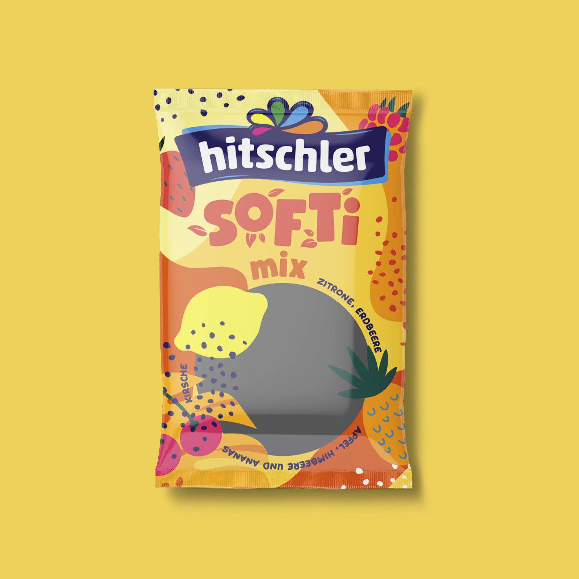 Create a cool and joyful packaging for the hitschler Soft Fruit chews "Softi"