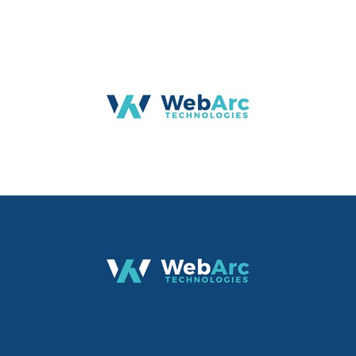 Icon and lettering logo WebArc Technologies