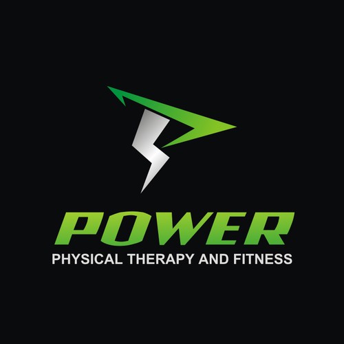 logo concept for power physical therapy and fitness