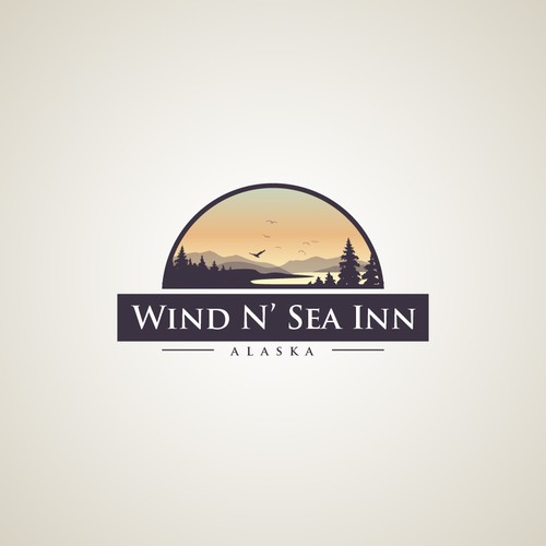 wind n' sea logo concept