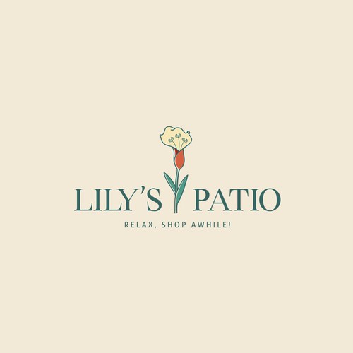 Lily's Patio Logo design concept