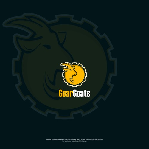 Design a web site logo for GearGoats - A gadget, electronic, and gear review and how to install site