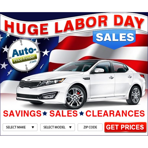 Labor Day ad for Exciting Automotive Company