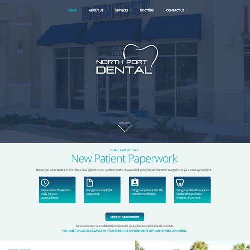 Northport Dental Landing Page Design