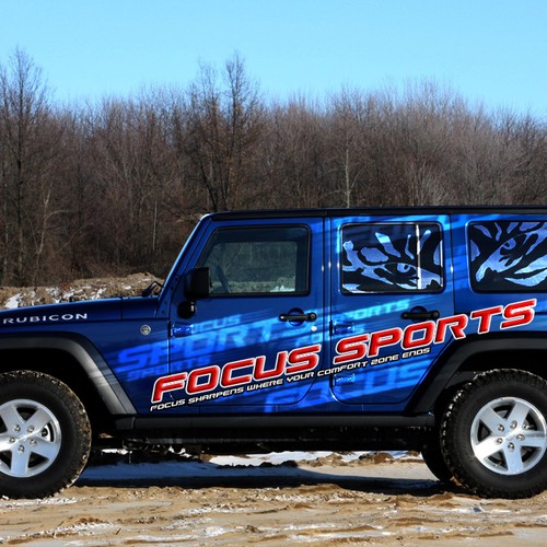 Eye catching Car wrap for Jeep Wrangler unlimited