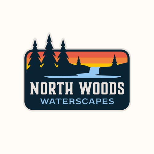 Rejected logo for North Woods Waterscapes