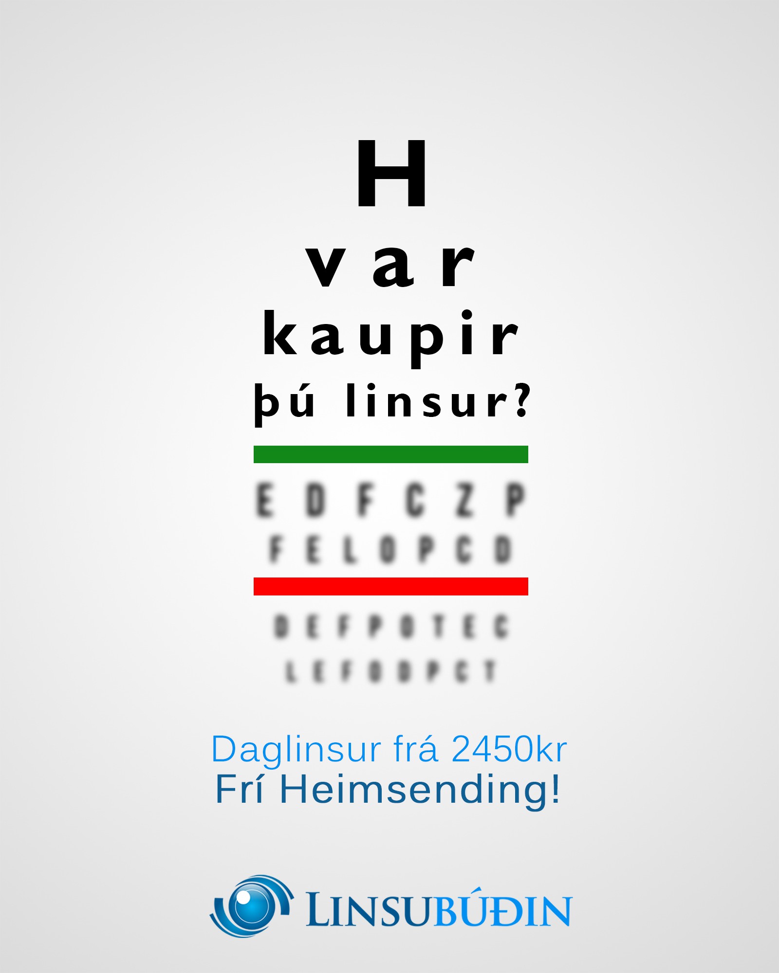 creative / witty  Ad for a Contact lens store