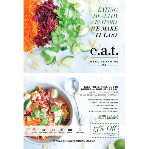Postcard for e.a.t Meal Planning