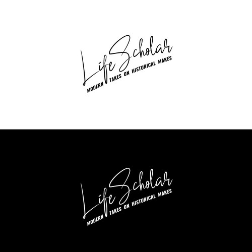 Handwritten signature Logo for Life Scholar