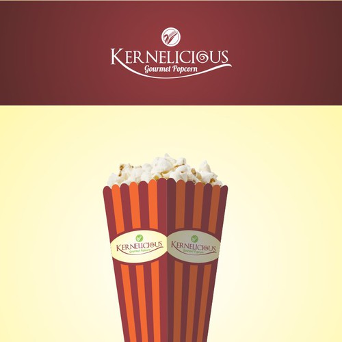Create a logo for gourmet popcorn company