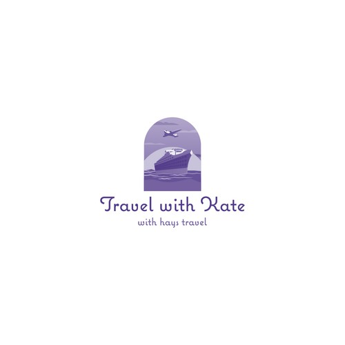 Concept logo for travel agency