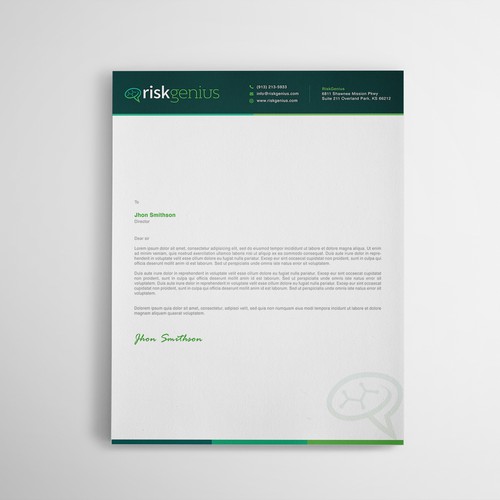 Modern and Professional Letterhead