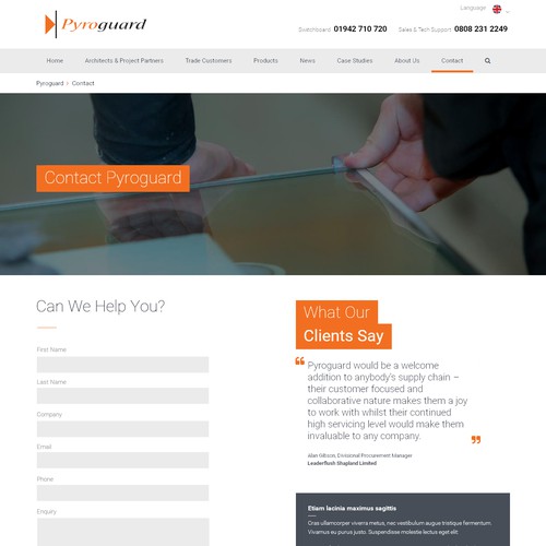 Improve one page of a website