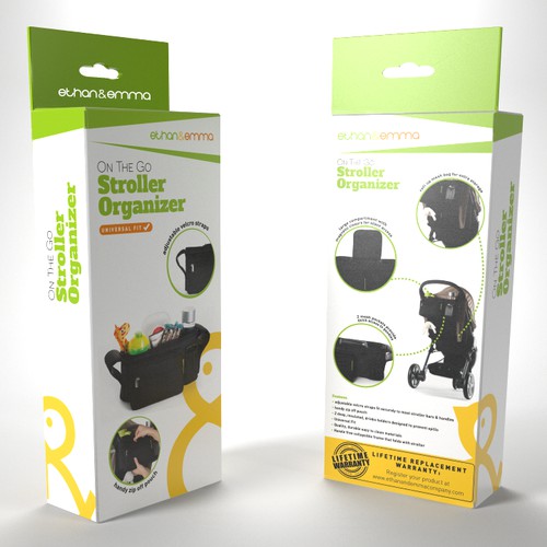 Create a stunning stroller organizer package design