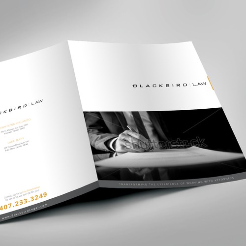 Creat a modern brochure for a modern law firm!