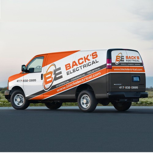 Backs Electrical Van Wrap