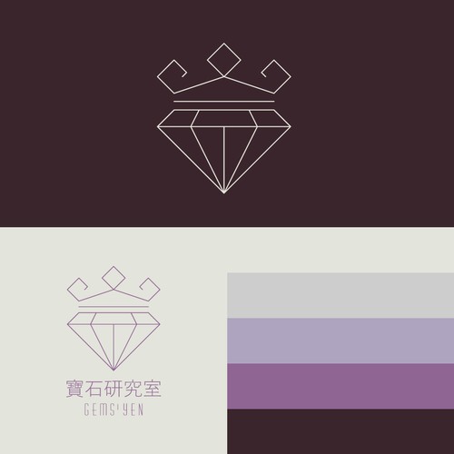 gems'yen logo design