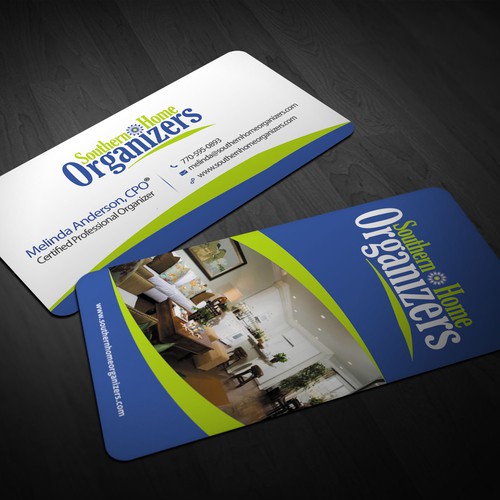 business card for Southern Home Organizers