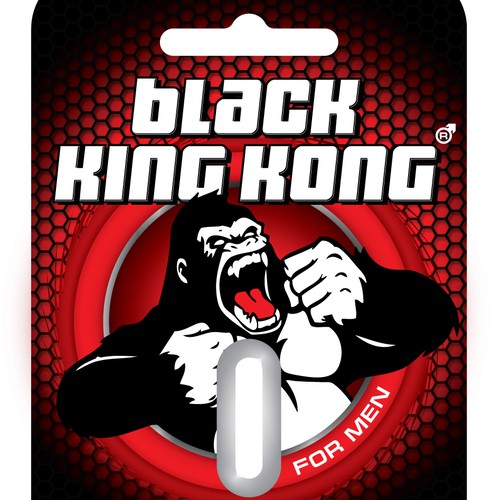 packaging or label design for Black King Kong