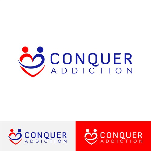 Create a simple, powerful logo for Conquer Addiction -- lots of feedback guaranteed!