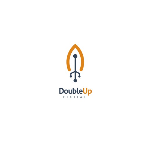 Double up logo concept