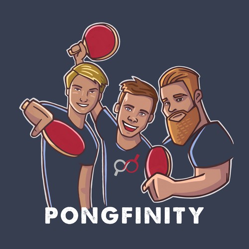 Artwork for Youtube vloggers "Pongfinity"