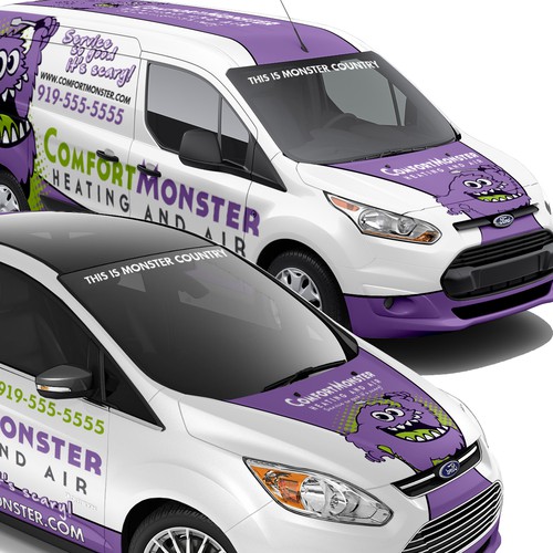 Comfort Monster Vehicle Wrap