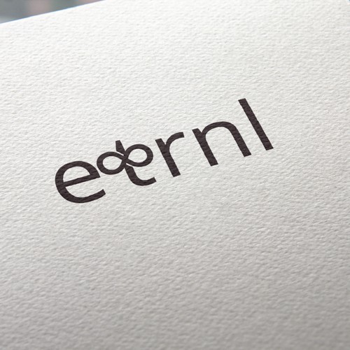 minimal typography based logo