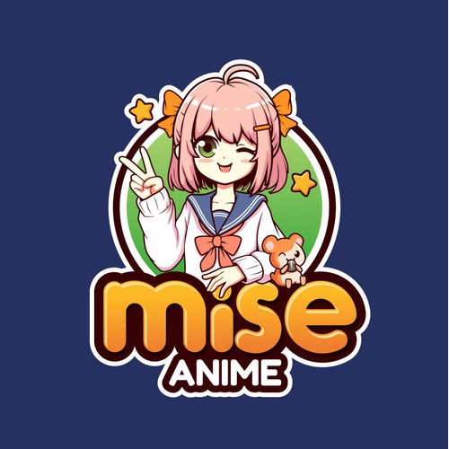 female women mascot character logo designs, anime, japan, cute, kawaii