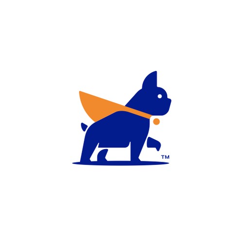 Modern Bold Simple French Bulldog Logo