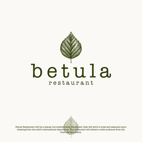 Logo design for Betula Restaurant