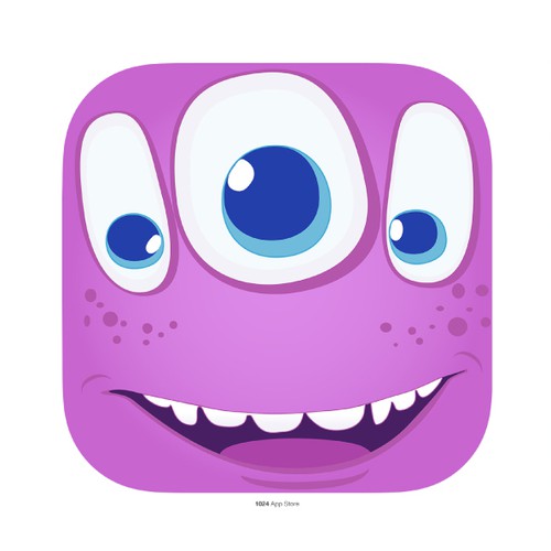 App icon for a kids' counting game for 3 years old
