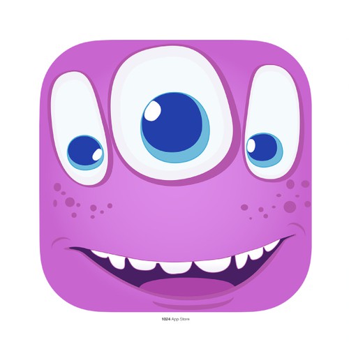 App icon for a kids' counting game for 3 years old
