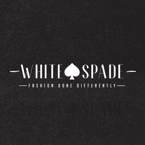 Classy logo for white spade