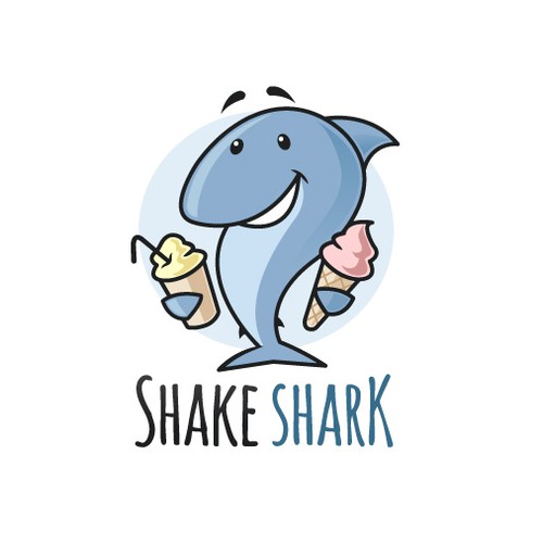 Shake Shark Mascot Logo