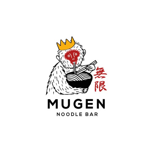 Hipster logo design for Noodle bar